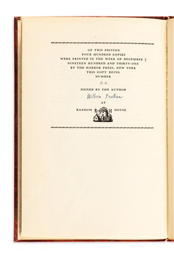 FAULKNER, WILLIAM. Idyll in the Desert.